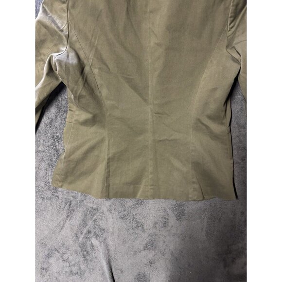 Geoffrey Beene Sport Jacket Womens 12 Green Stretch Buttons Vtg - Picture 7 of 7
